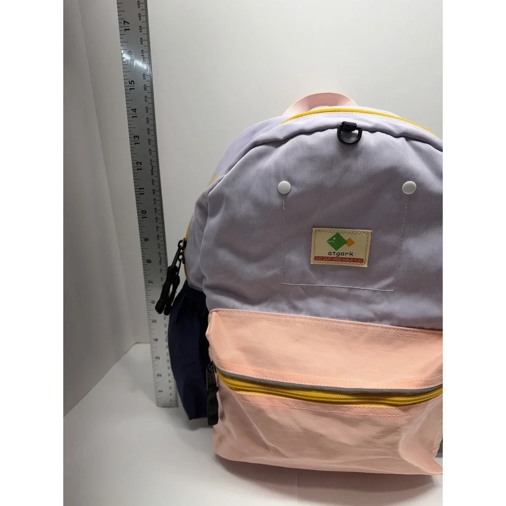 Atgark Child's Backpack Pink Book Bag Hiking Camp Sports Water Bottle Holder